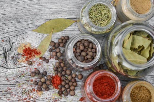 jars of herbs